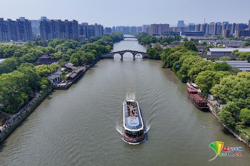 阔别30年 京杭大运河杭湖游线开启试航