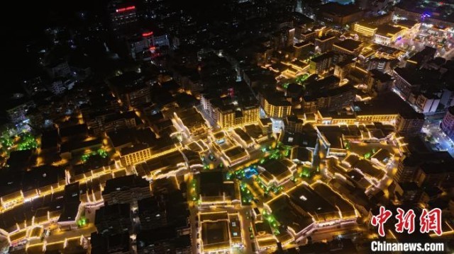 走进江西宁州古城 夜色古韵引客来